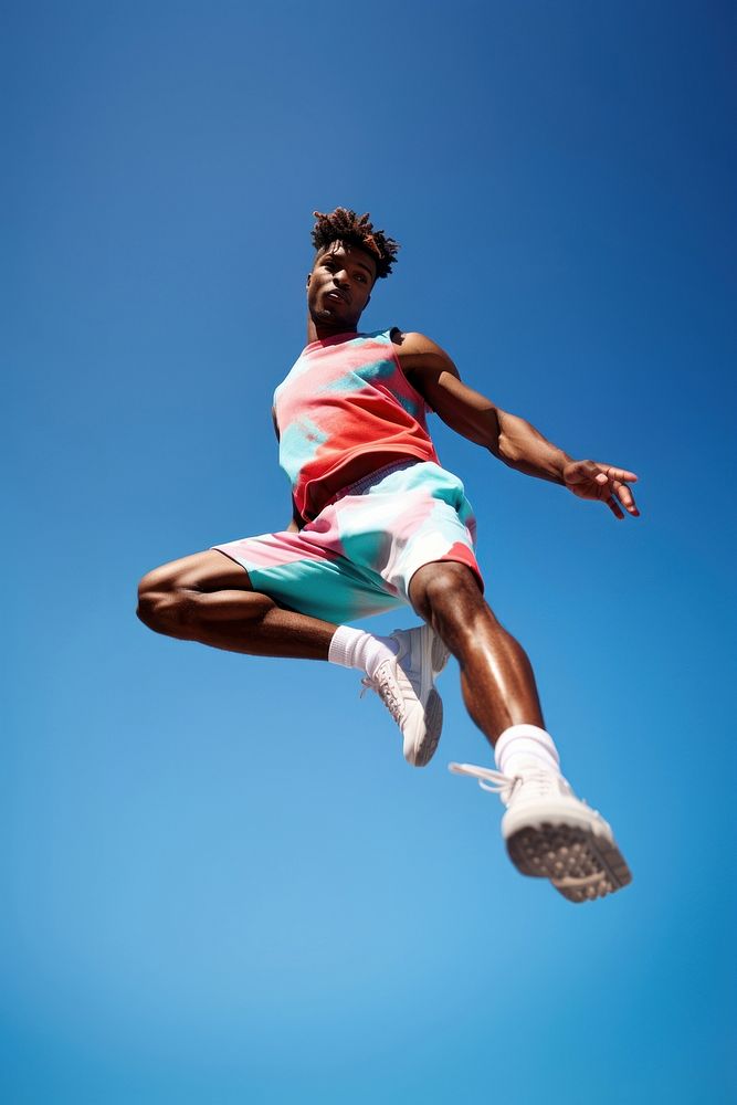 Male jumping sports adult. AI generated Image by rawpixel.
