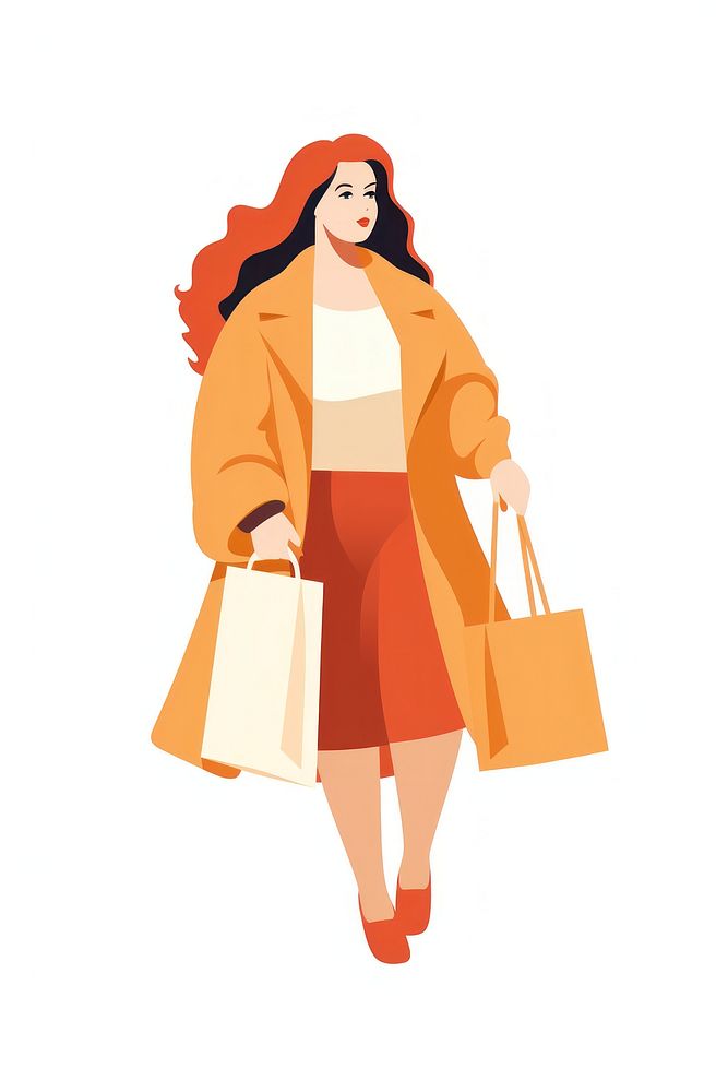 Female shopping bag adult. AI generated Image by rawpixel.