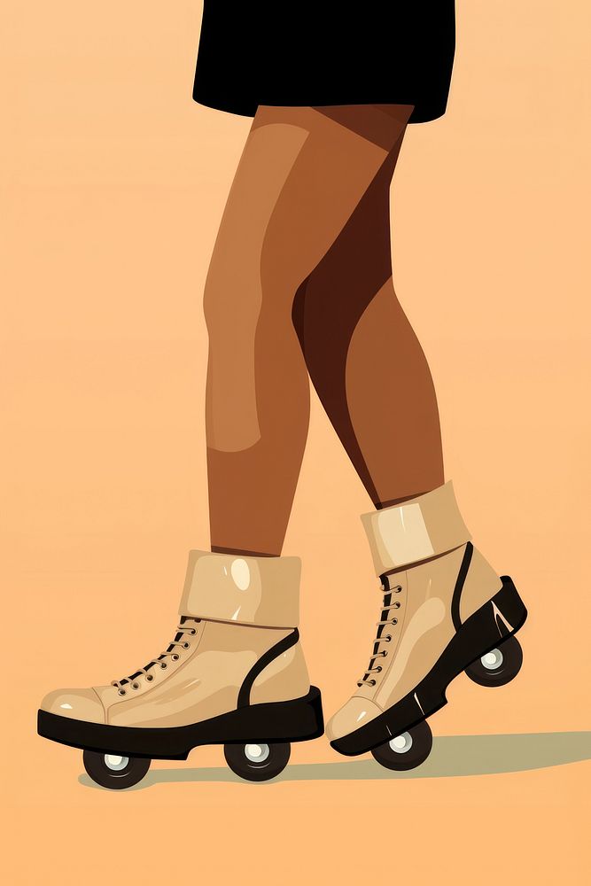 Female shoe footwear skateboard. AI generated Image by rawpixel.