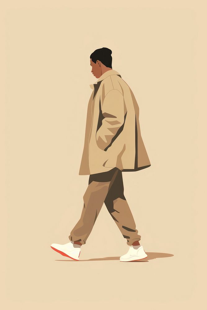 Male footwear walking adult. AI generated Image by rawpixel.