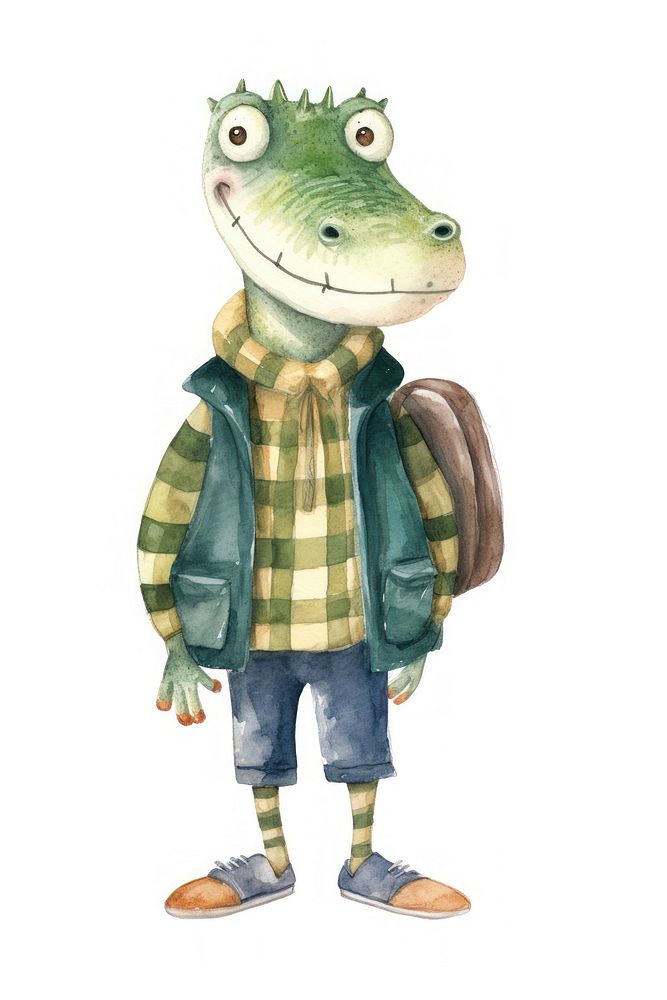 Animal cartoon representation outerwear. AI generated Image by rawpixel.