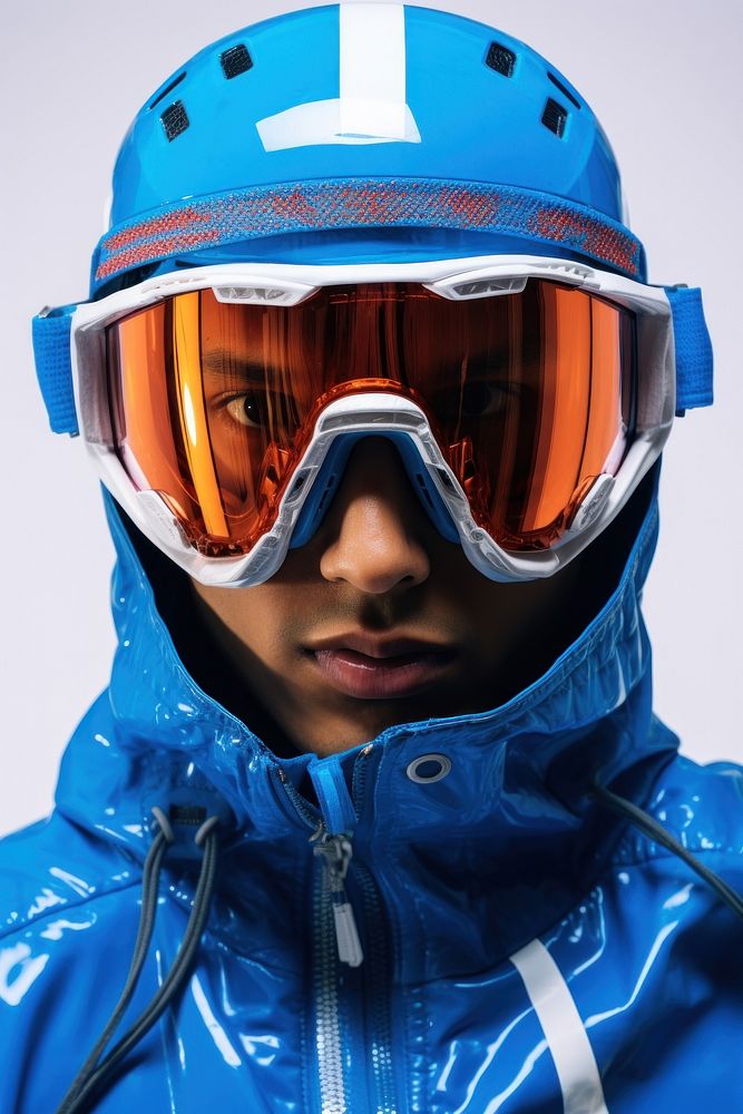 Neo-pop iconography helmet adult blue. AI generated Image by rawpixel.