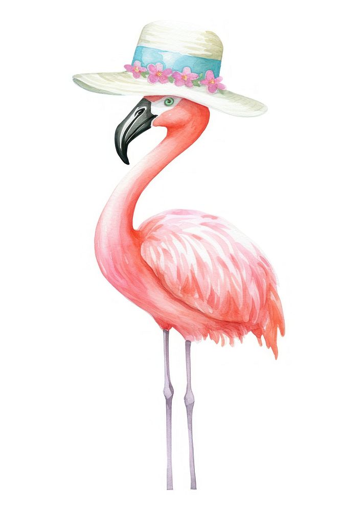 Fashion flamingo animal bird. AI generated Image by rawpixel.