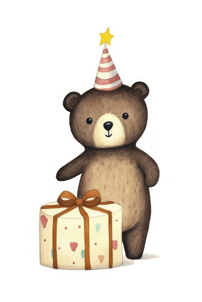 Little bear cute animal character toy representation celebration. AI generated Image by rawpixel.