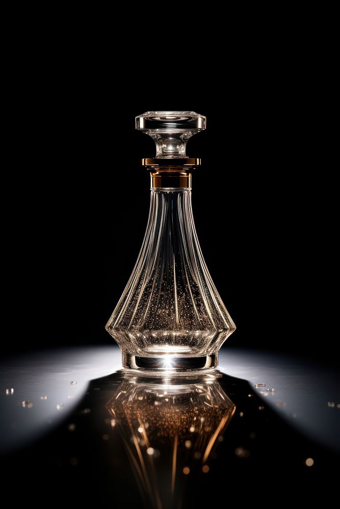 Perfume bottle lighting glass. AI generated Image by rawpixel.