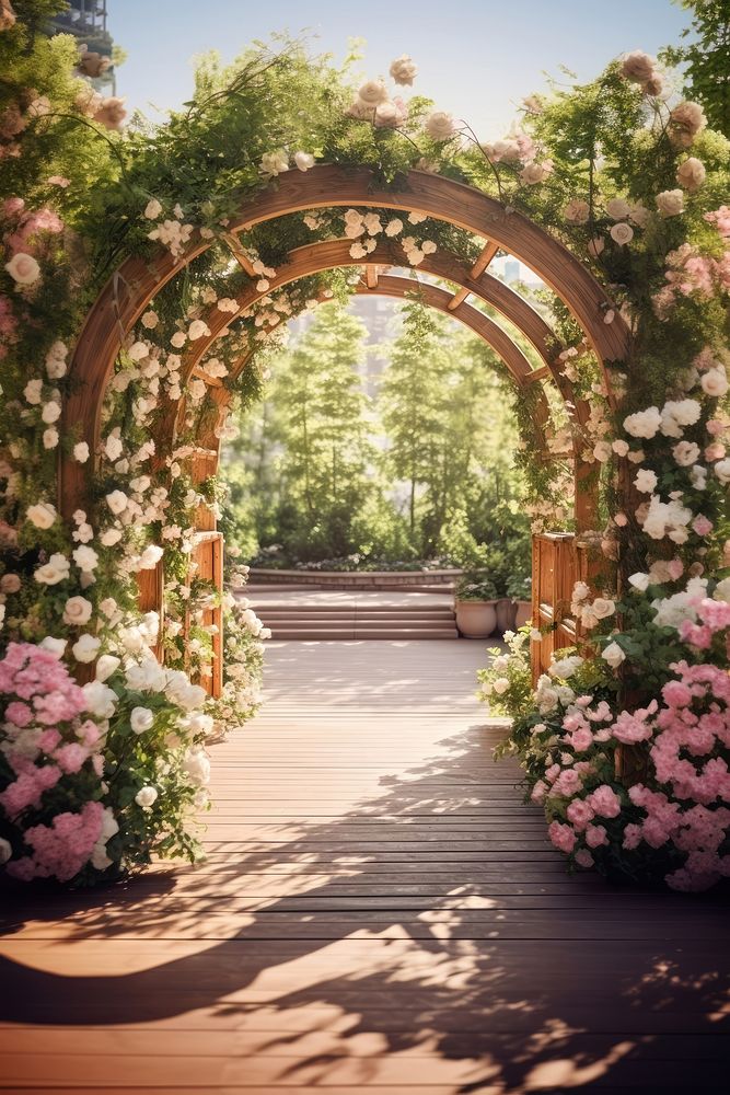 Outdoors arch architecture wedding. 