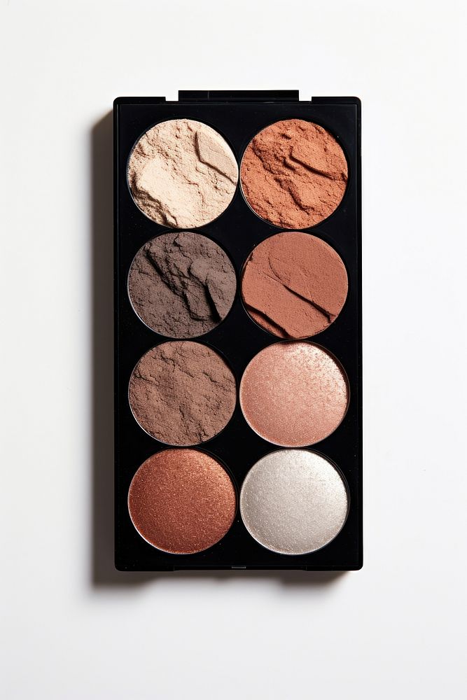Eyeshadow cosmetics palette white background. AI generated Image by rawpixel.