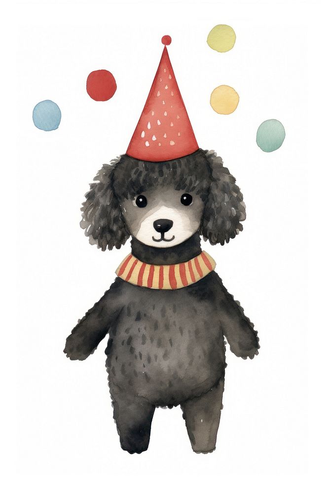 Cute Poodle decoration cartoon poodle. AI generated Image by rawpixel.