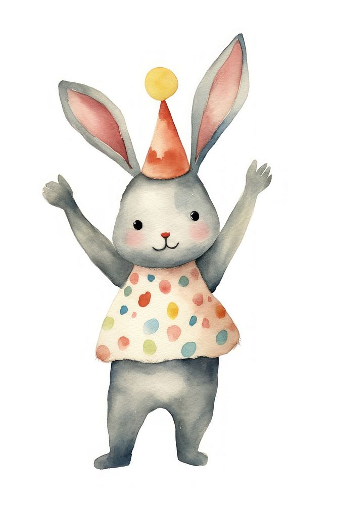 Cute rabbit character cartoon toy representation. AI generated Image by rawpixel.