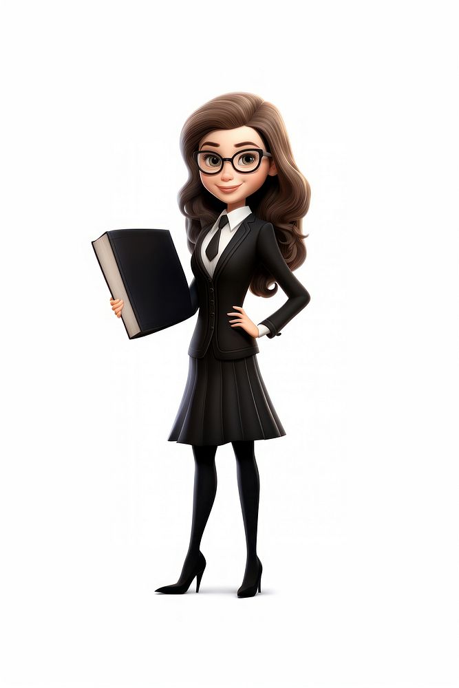 Lawyer cartoon adult woman. AI generated Image by rawpixel.