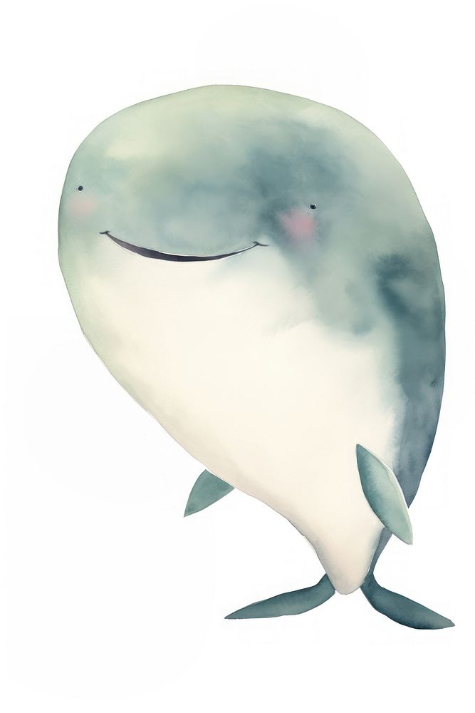 Cute whale animal cartoon mammal. AI generated Image by rawpixel.