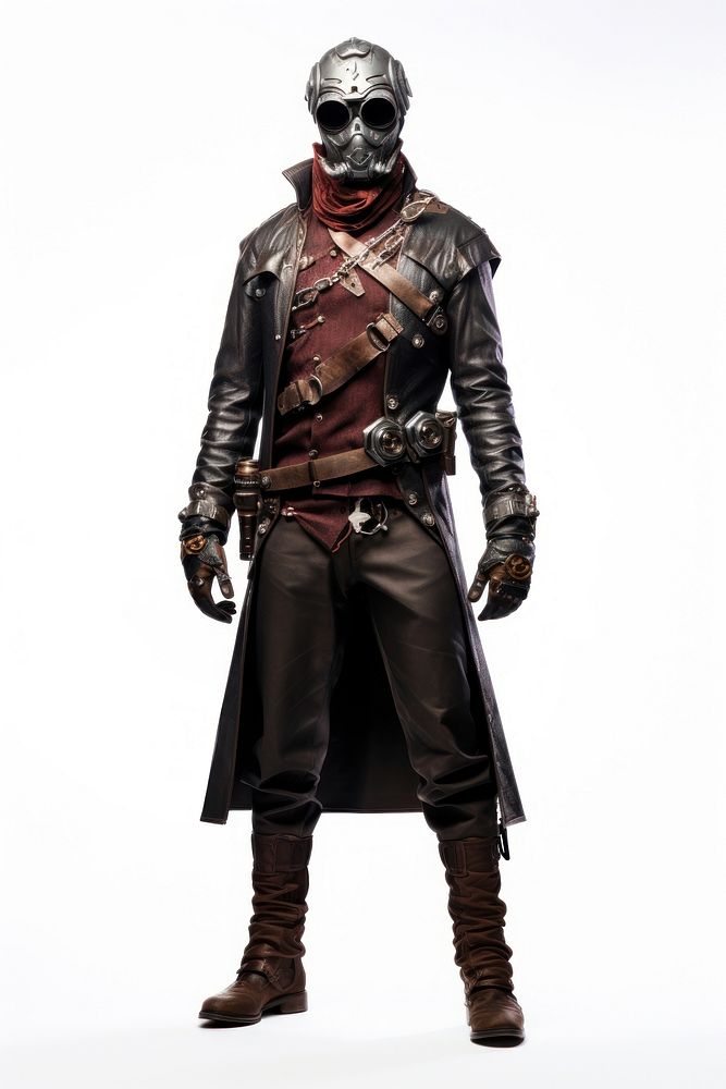 Steampunk costume helmet adult man. AI generated Image by rawpixel.