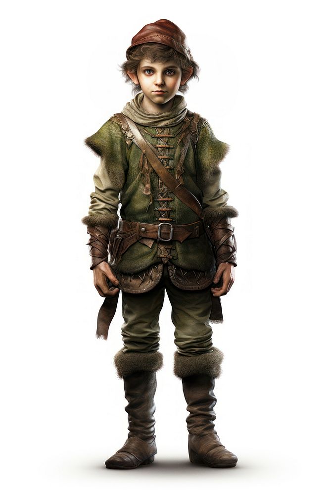 Elf military soldier white background. AI generated Image by rawpixel.
