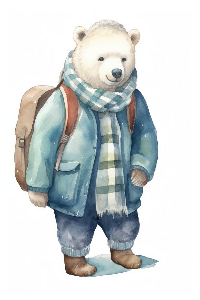 Polar bear mammal animal representation. AI generated Image by rawpixel.