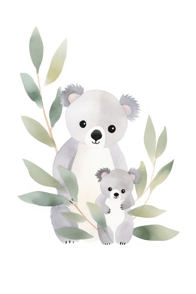 Animal koala cartoon mammal. AI generated Image by rawpixel.