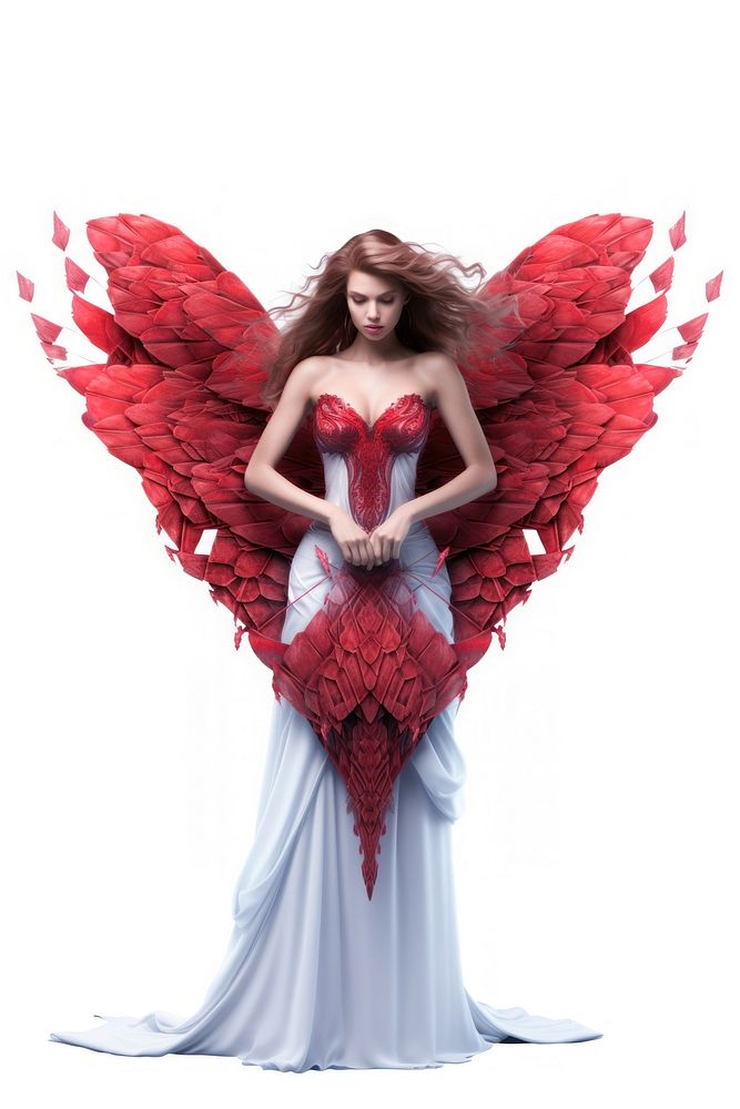Fashion fantasy angel dress. AI generated Image by rawpixel.