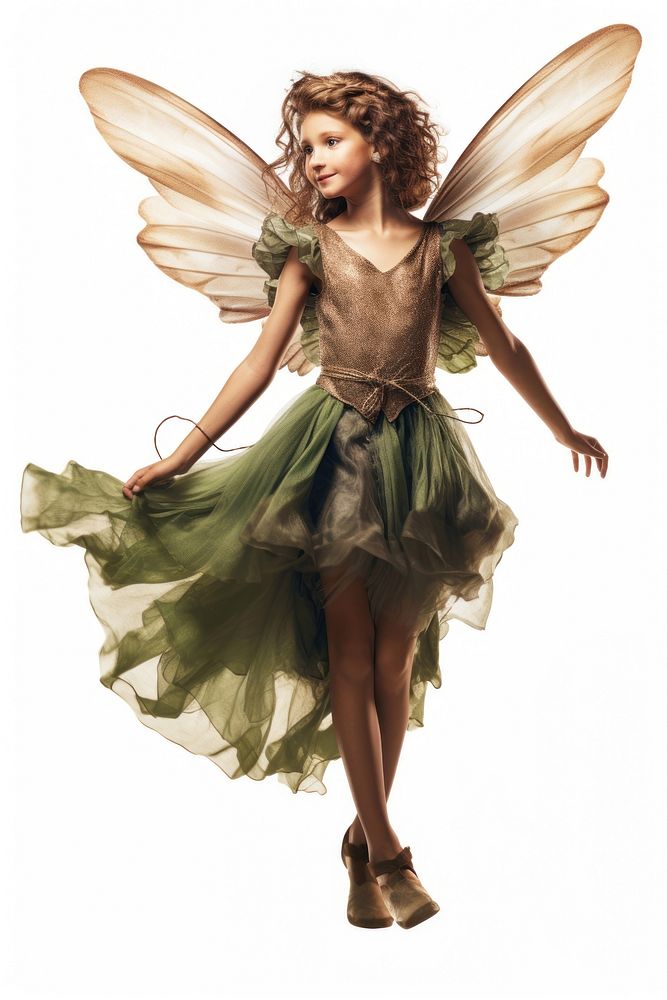 Fairy angel white background creativity. AI generated Image by rawpixel.