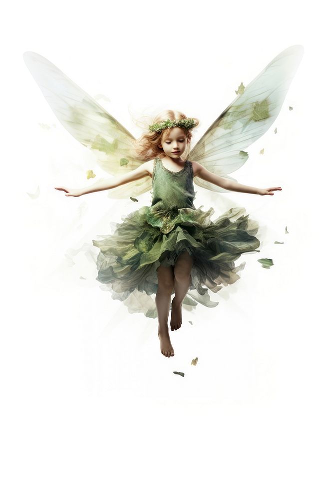 Portrait dancing fairy angel. AI generated Image by rawpixel.