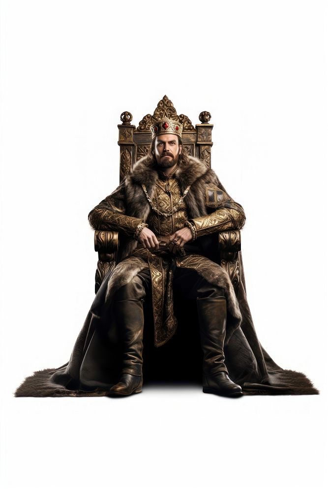 Sitting throne furniture crown. AI generated Image by rawpixel.