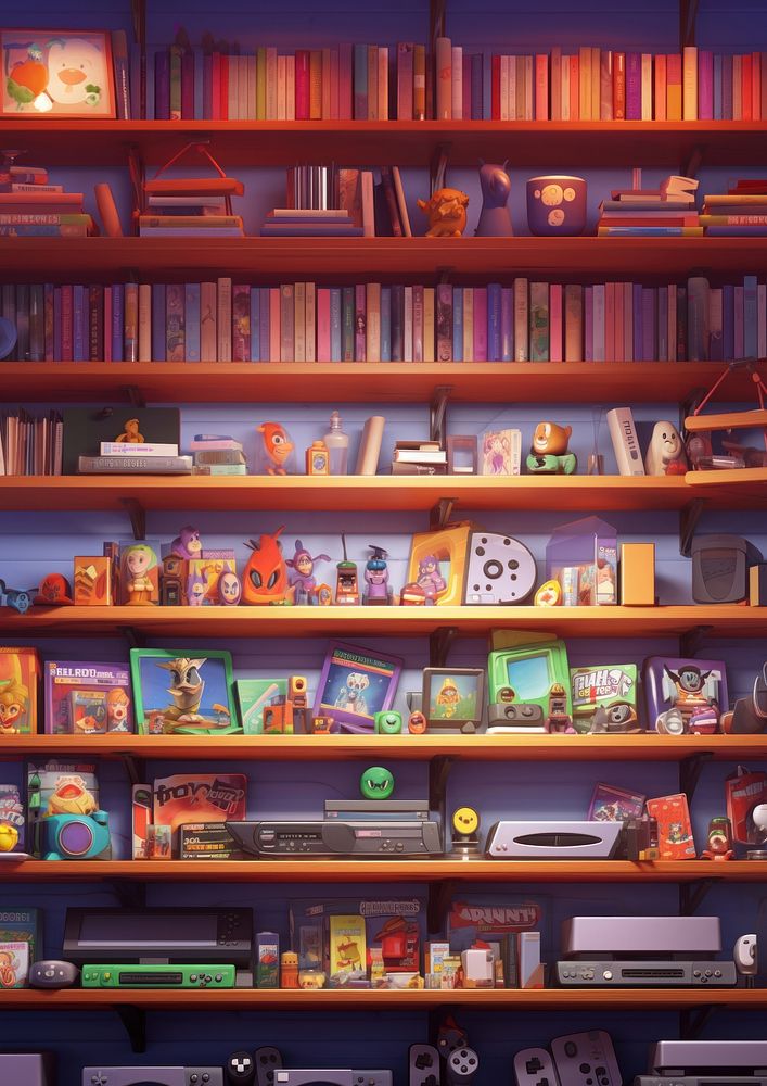 Shelf publication backgrounds bookshelf. AI generated Image by rawpixel.