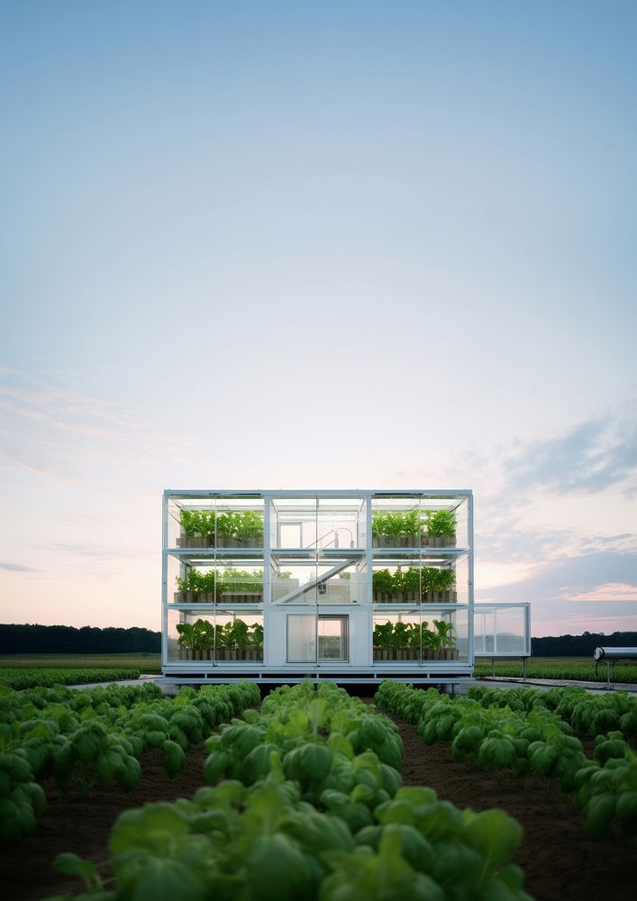 Agriculture outdoors greenhouse garden. 