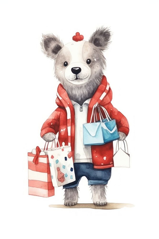 Shopping cartoon cute toy. AI generated Image by rawpixel.