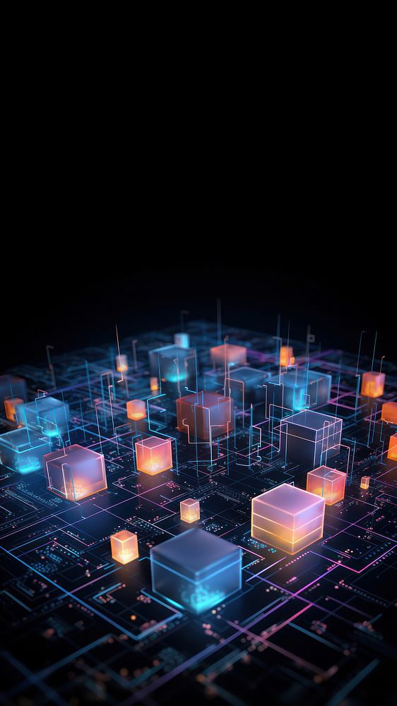 Complexity diagram architecture illuminated. AI generated Image by rawpixel.