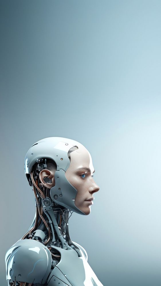 Futuristic AI robot. AI generated Image by rawpixel.