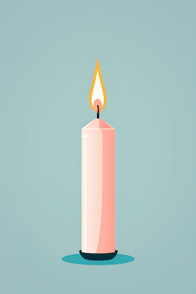 Birthday candle fire spirituality illuminated. AI generated Image by rawpixel.