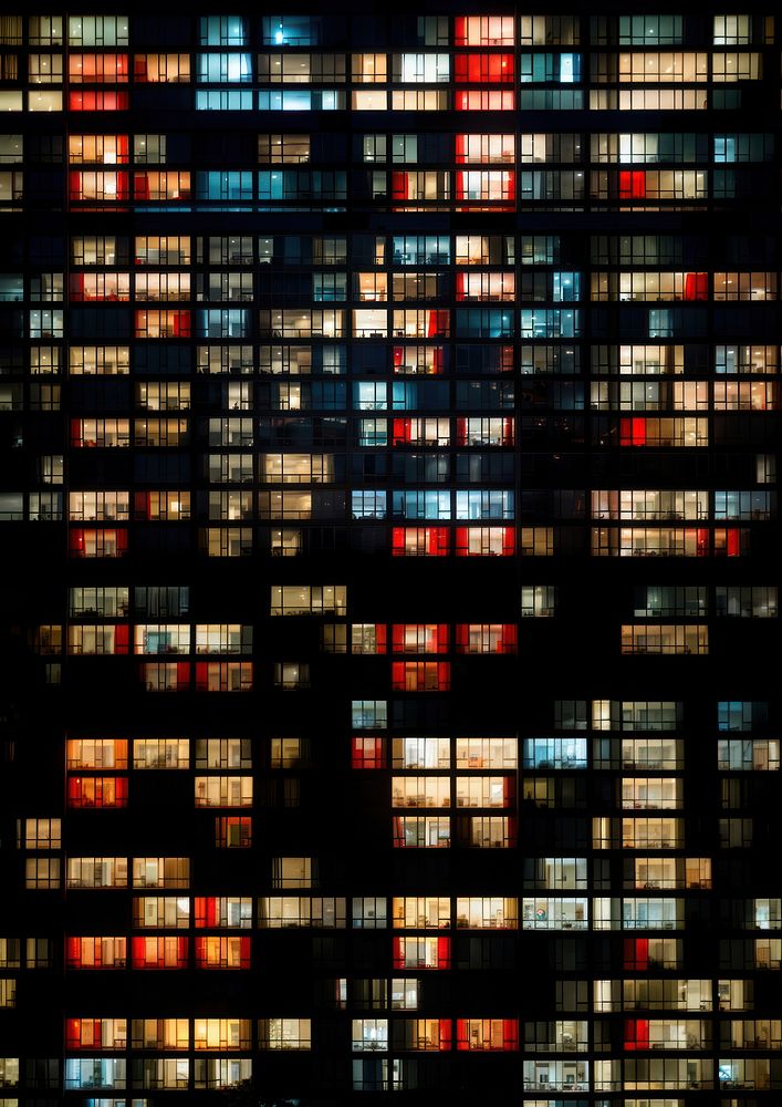 Building night architecture metropolis. AI generated Image by rawpixel.