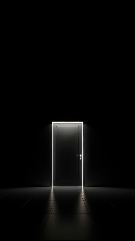Door lighting black white. 