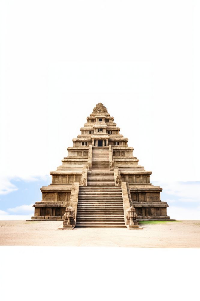 Ancient temple architecture building archaeology. AI generated Image by rawpixel.