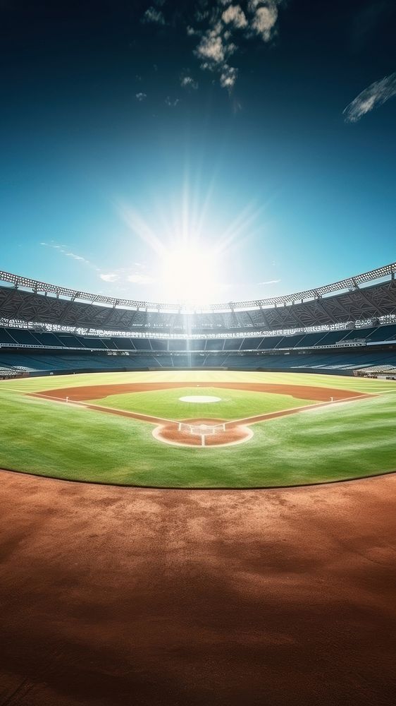 Baseball sports grand arena. AI generated Image by rawpixel.