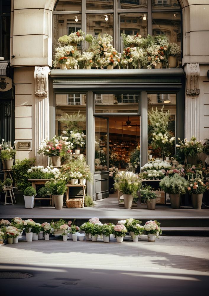 Flower plant city architecture. AI Premium Photo rawpixel