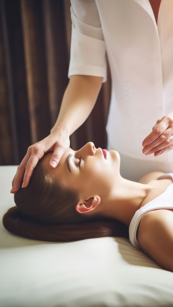 Massage spa spirituality relaxation. AI generated Image by rawpixel.