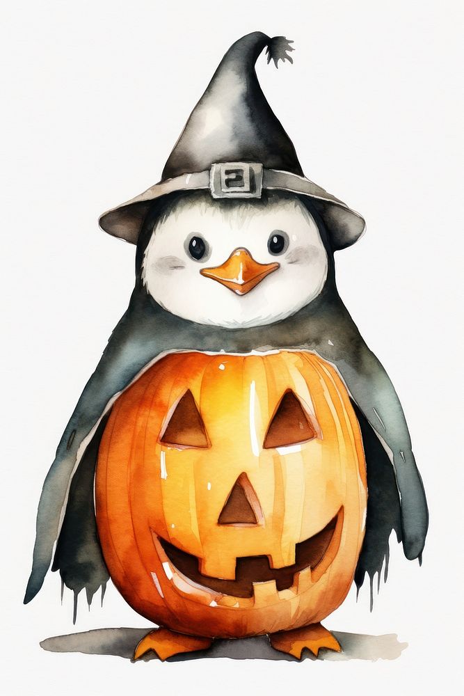 Halloween animal anthropomorphic jack-o'-lantern. AI generated Image by rawpixel.
