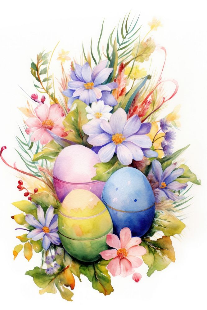 Easter easter plant egg. AI generated Image by rawpixel.