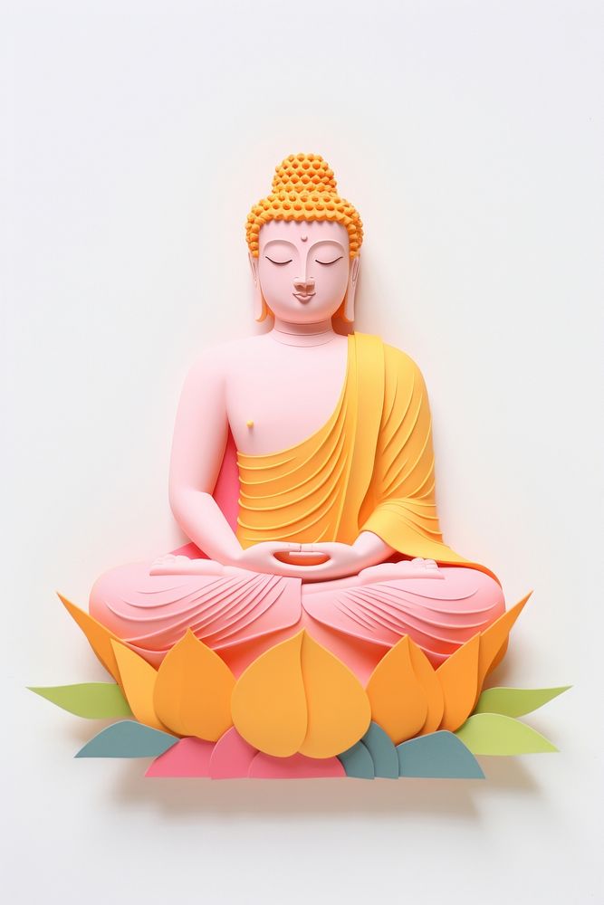 Buddhist statue craft adult art. AI generated Image by rawpixel.
