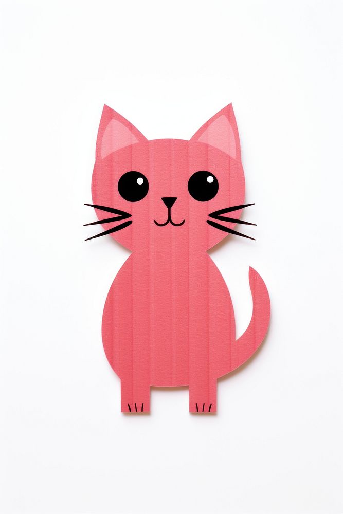 Cat mammal art white background. AI generated Image by rawpixel.