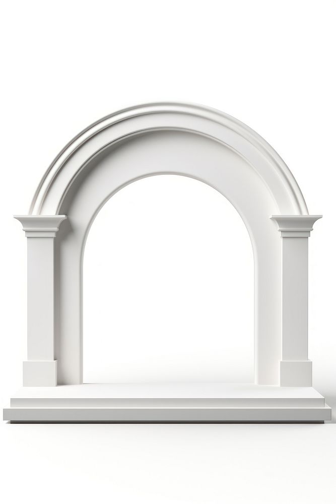 Product display arch architecture white. 