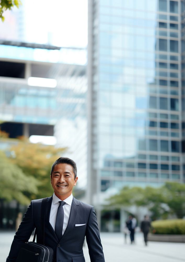 photo of 50 years old Japanese businessman.  