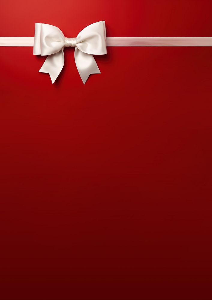 close up photo of a big white bow on gift box. AI generated Image by rawpixel.