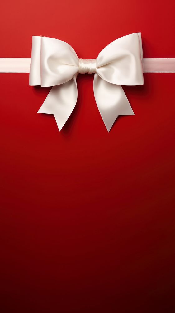 close up photo of a big white bow on gift box. 