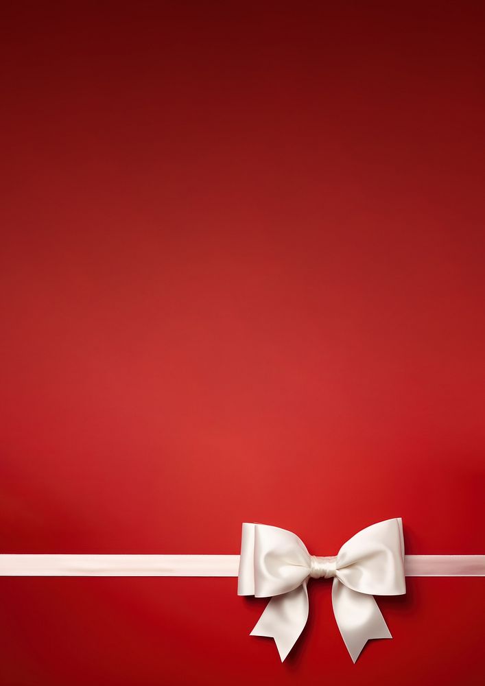 close up photo of a big white bow on gift box. AI generated Image by rawpixel.