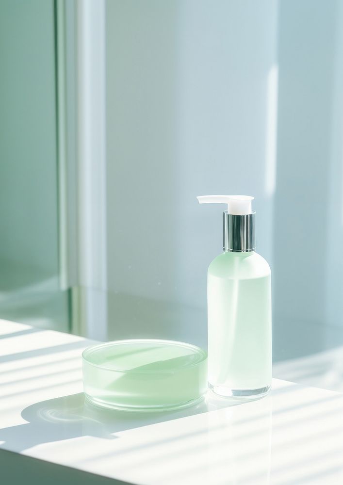 close up photo of a skincare in minimal style. AI generated Image by rawpixel.