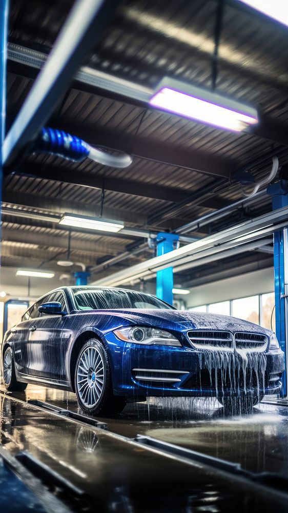 Photo of a car wash service. AI generated Image by rawpixel.