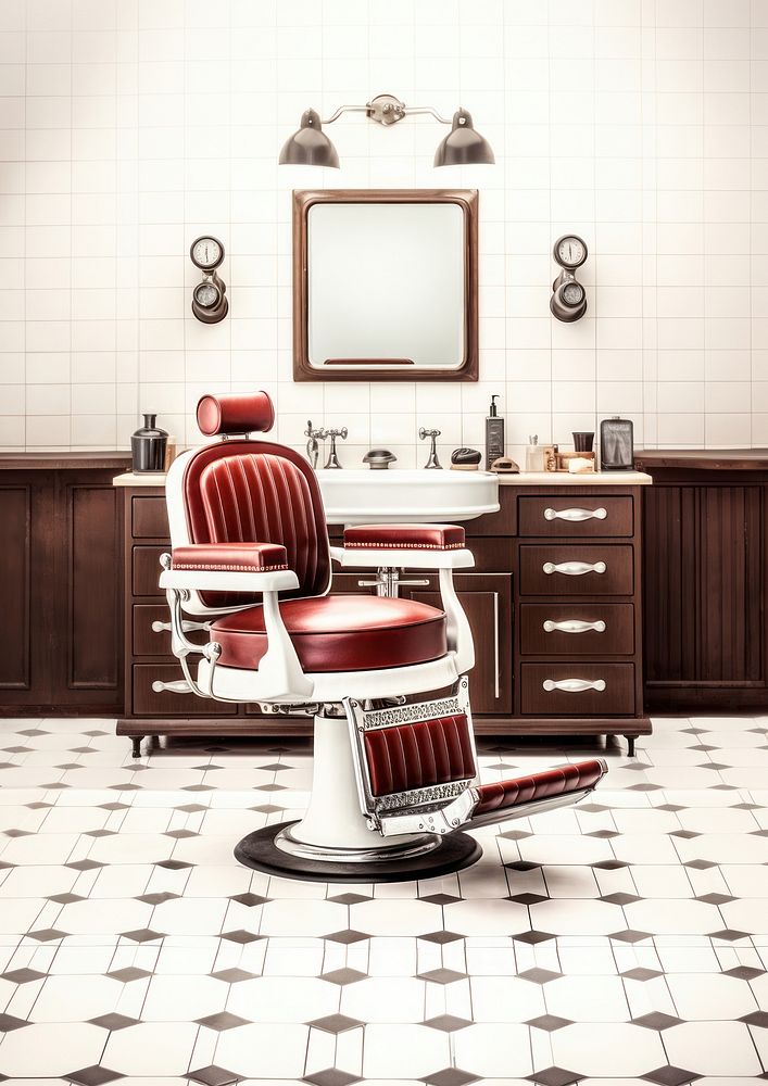 photo of barber shop. AI generated Image by rawpixel.