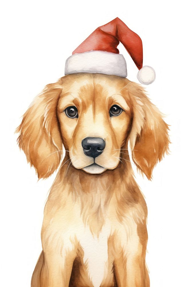 Puppy costum reindeer hat animal christmas cartoon. AI generated Image by rawpixel.