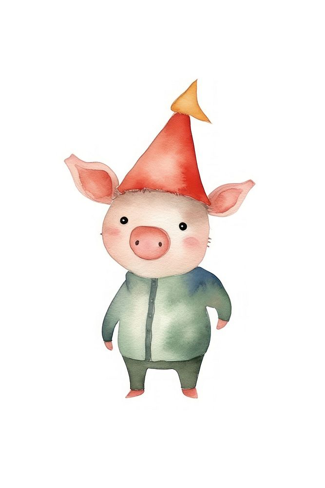 Halloween cute pig animal cartoon mammal. AI generated Image by rawpixel.