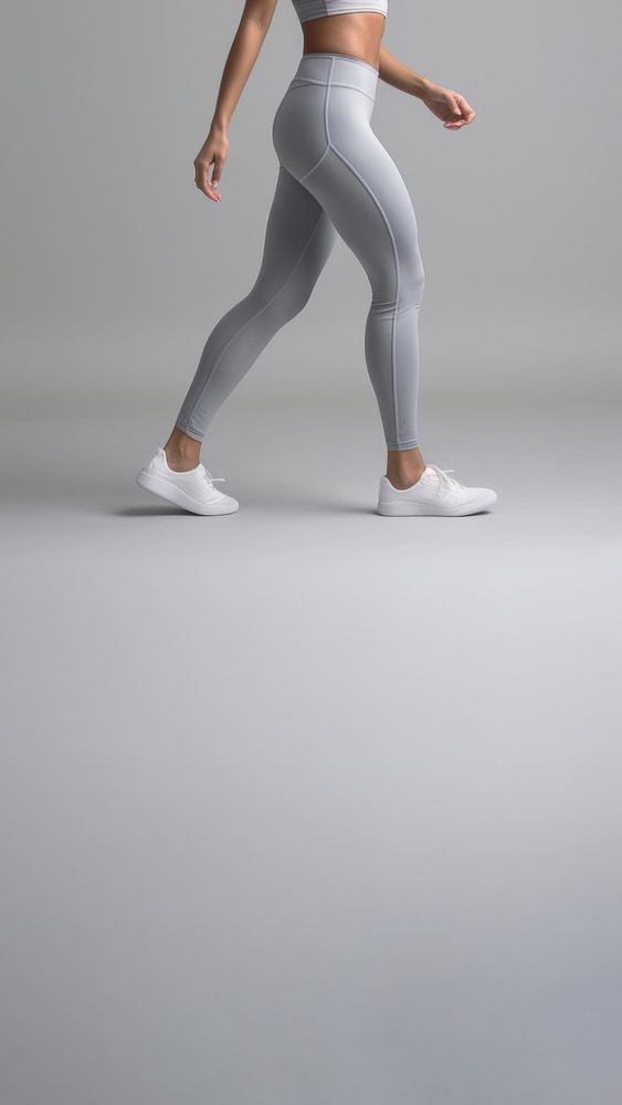 Photo of a female wearing Waist Running Yoga Stretch Cargo Legging. AI generated Image by rawpixel. 